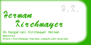herman kirchmayer business card